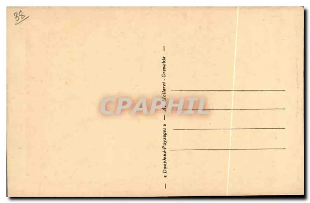Dauphiné — No Oisans, Cachoeira da Romanche — editor Dauphinet-Grenoble - Verso