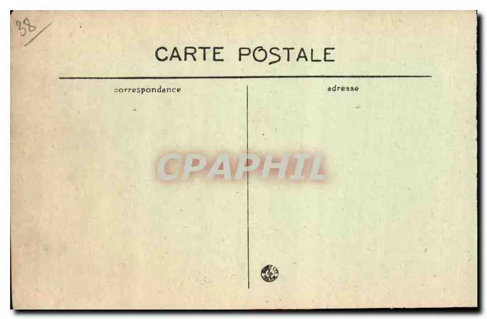 Grenoble — Vista geral e o Ponte Mouche rotte (1906) - Verso