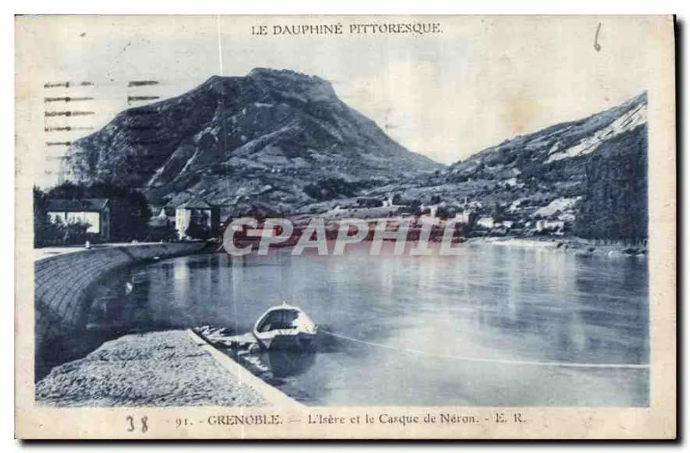 Die Isère und der Helm Neros — Grenoble — E. R. — n° 38 - Vorderseite