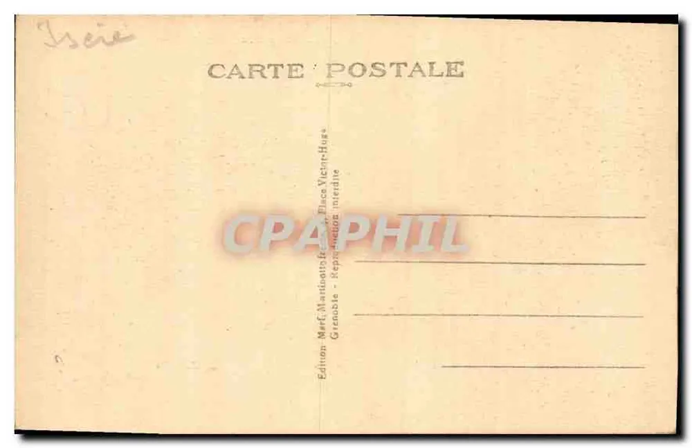 Grenoble — L'Isère — Le Moucherotte — Vista geral - Verso