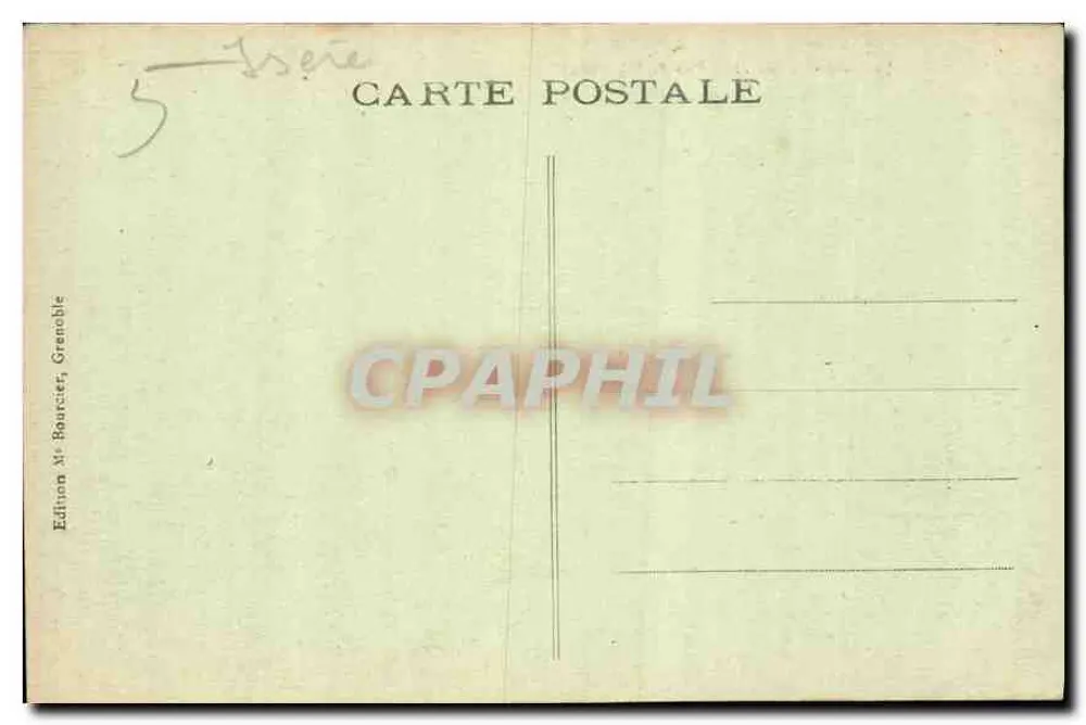 Die Arrêtes und die drei Gipfel von Béledonne — Danphine — Edition At. Bourcier, Grenoble - Rückseite
