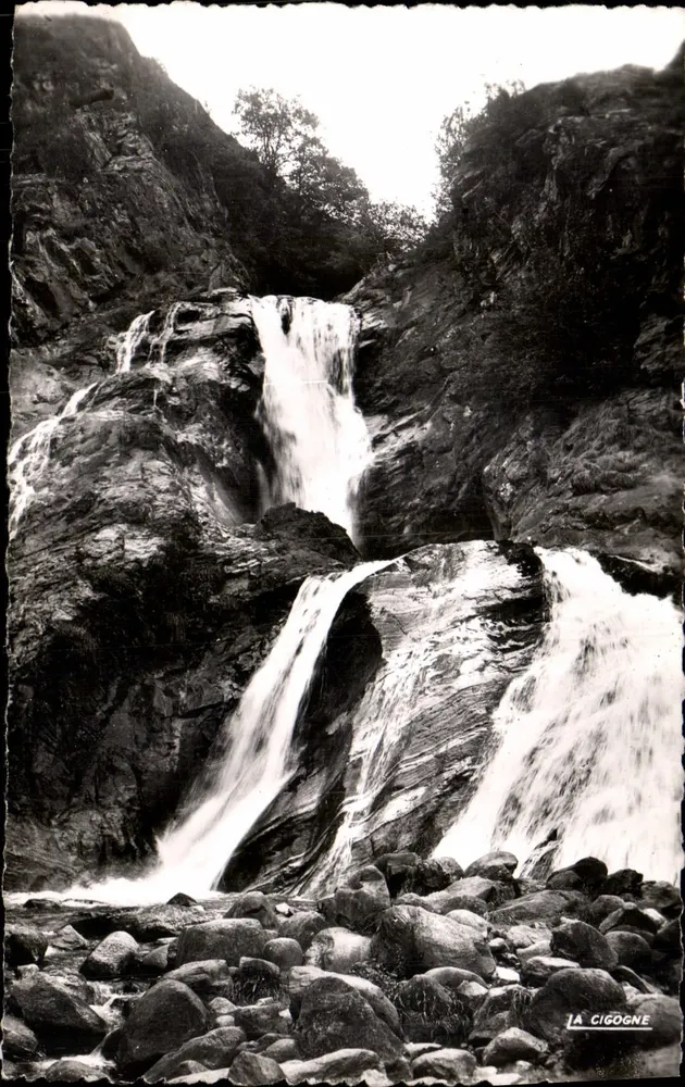 Cascata de Sarennes — Bourg d'Oisans (Isère) — Edição « La Cigogne » - Frente