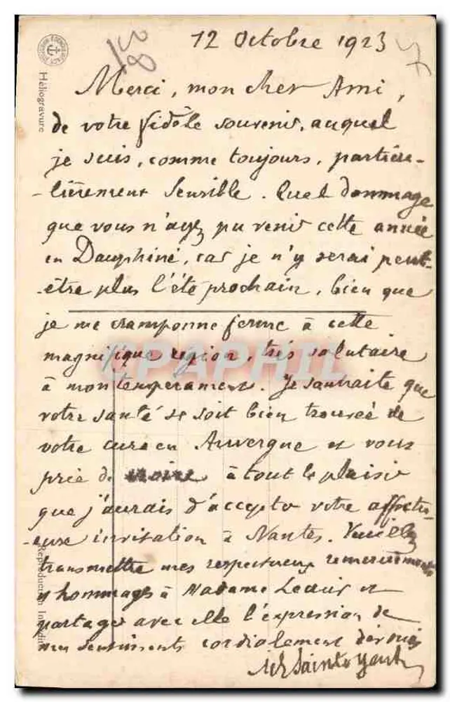 Der Plan des Sees und die Spitze der Euchatra — Oisans — Cliché Oppoux, Grenoble - Rückseite