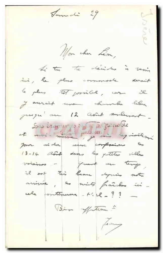 Tal des Guiers Nord — Eingang in den Wüsten — GEP, Nr. 4824.5 - Rückseite