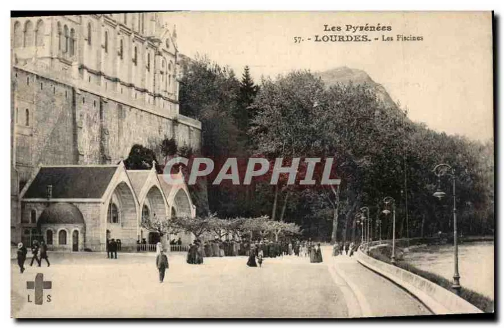 Lourdes — As Fiscines — Editor Les Pyrénées, n° 57 - Frente
