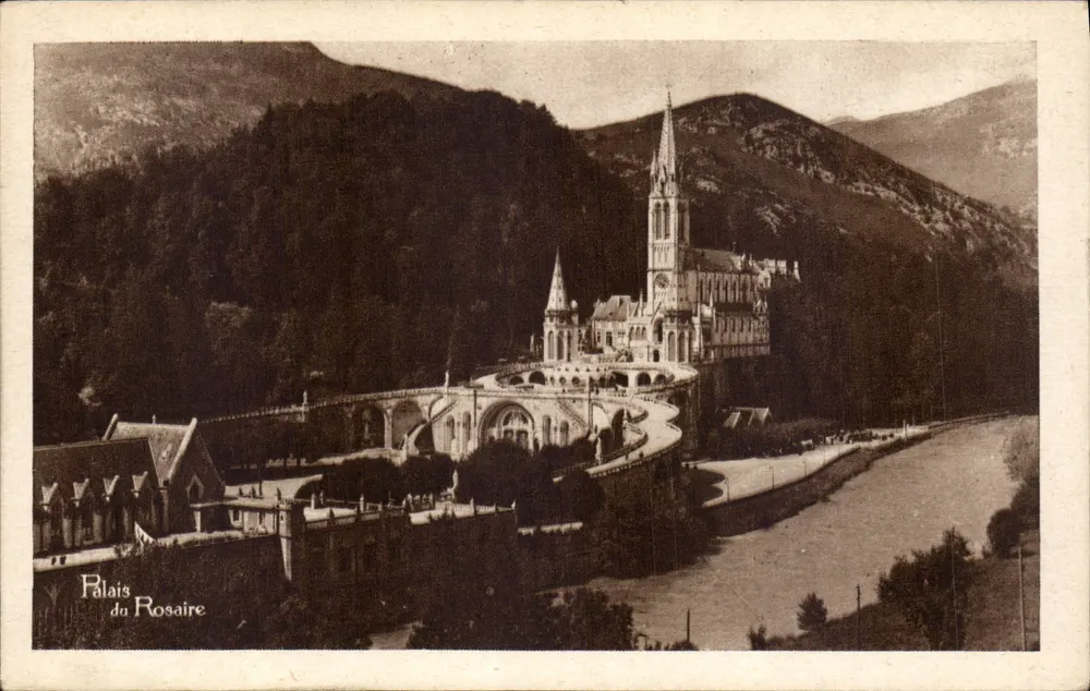 Palast des Rosenkranzes — Lourdes — Edition des Palastes und des Asyls - Vorderseite