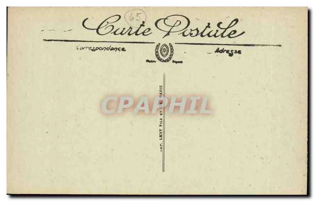 Gavarnie — Die Sarrades vom Taillon-Gletscher aus gesehen — Edition Benjamin Vergez-Bellou, Hôtel du Cirque — Gavarnie - Rückseite