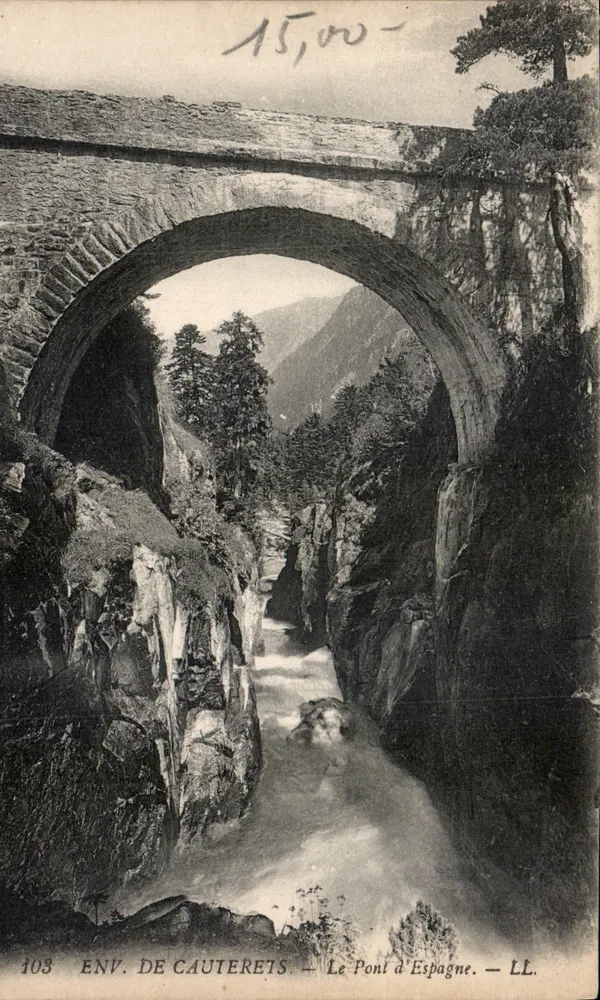 Env. de Cauterets — O Ponte da Espanha — LL - Frente
