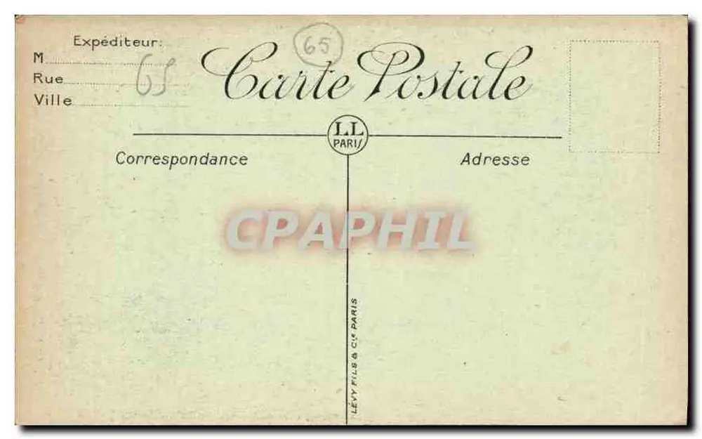 Env. de Cauterets — O Ponte da Espanha — LL - Verso