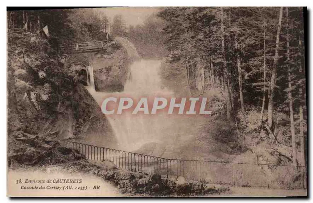 Arredores de CAUTERETS - Cachoeira do Cerisey (All. 1335) - Bloc Frères, editores, Bordeaux - Frente