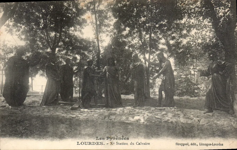 Lourdes - 9. Station des Calvariums — Die Pyrenäen — Sireygeol, Verlag, Limoges-Lourdes - Vorderseite