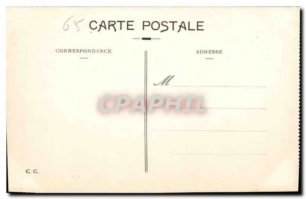 Gavarnie (Hautes-Pyrénées) — La Grande Cascade — Verleger C.C. Nr. 65 - Rückseite