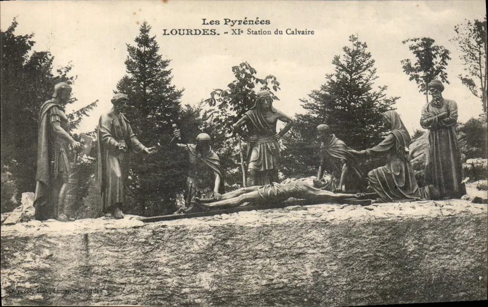 Lourdes — 11. Station des Leiden — Soreycozot & Limage-Courdes - Vorderseite