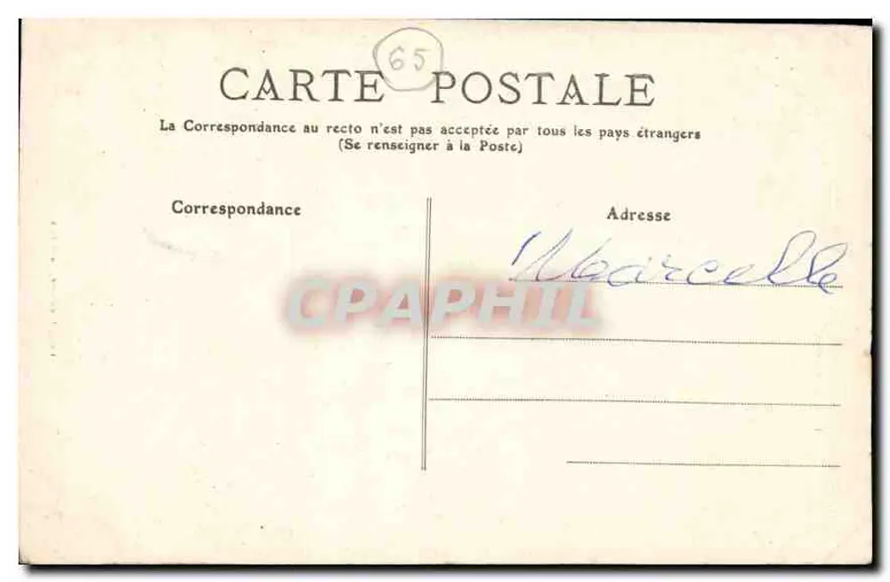 Cauterets, Ponte da Espanha — Alt. 1488 m. — Couget, editor, Cauterets - Verso