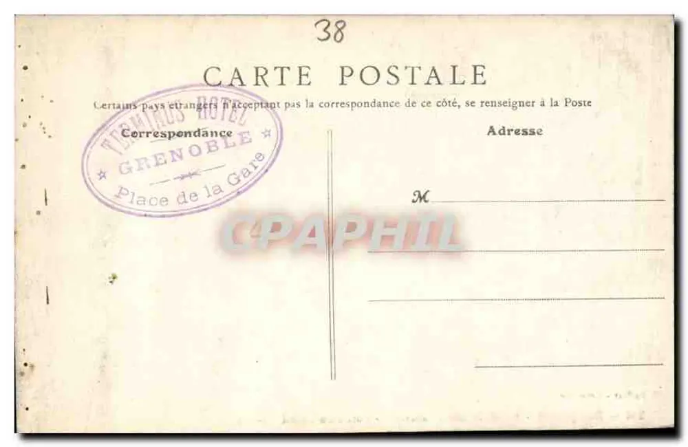 Dauphiné - Route de Saint-Pancrasse - Ausfahrt des Grand Tunnel — C. Baffert - Grenoble, n°244 - Rückseite