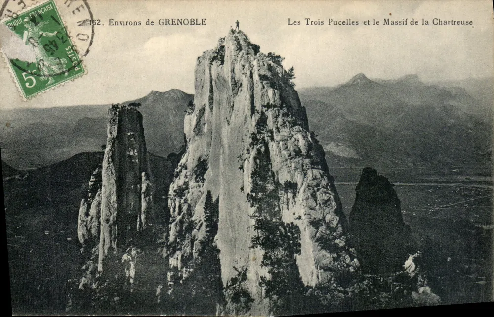 Die Drei Jungfrauen und das Massiv der Chartreuse — in der Nähe von Grenoble — P.G. Foto-Verlag Grenoble - Vorderseite