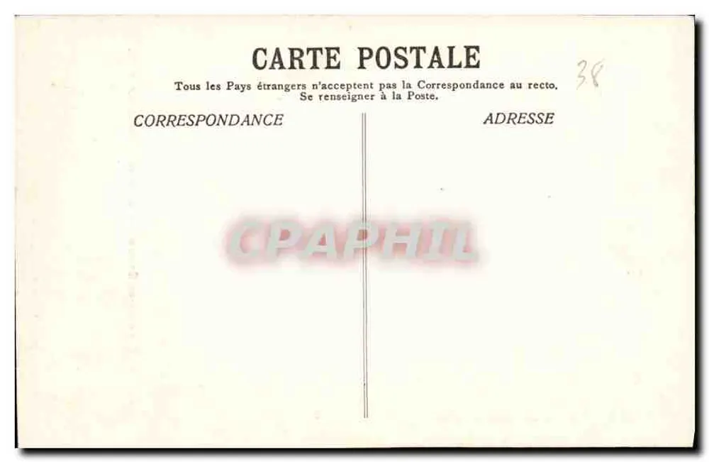 Arredores de Grenoble — A Cachoeira de Claix — Papeterie des Alpes, Eug. Robert, Grenoble - Verso