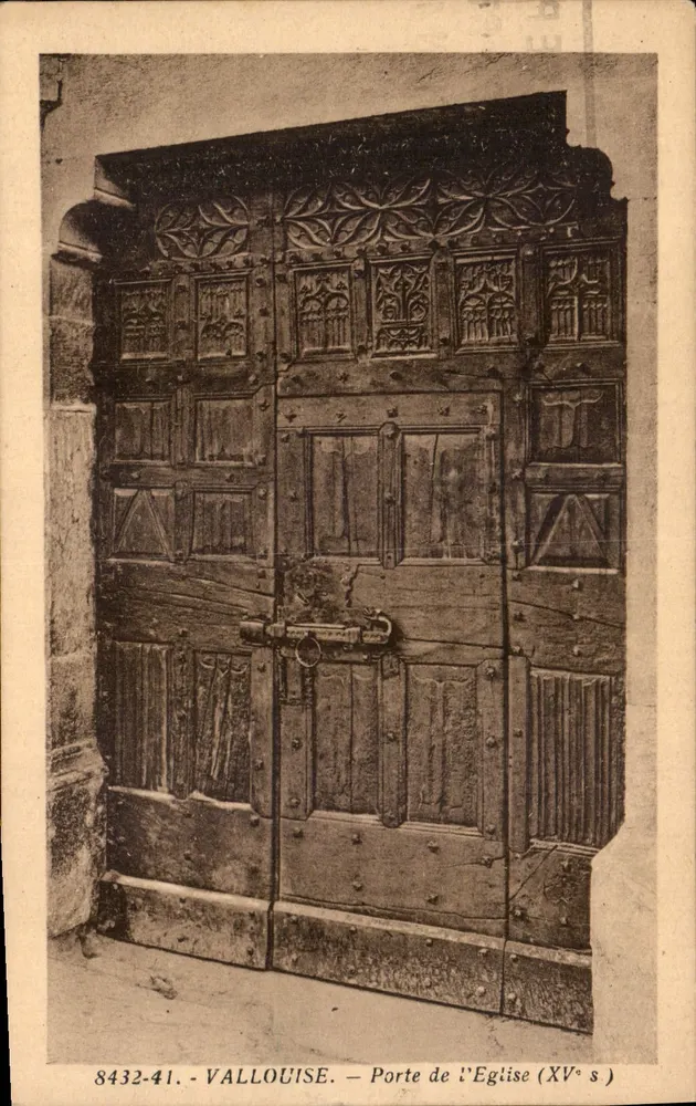 Valloise — Porta da Igreja (século XV) — Editor anônimo, n° 8432-41 - Frente