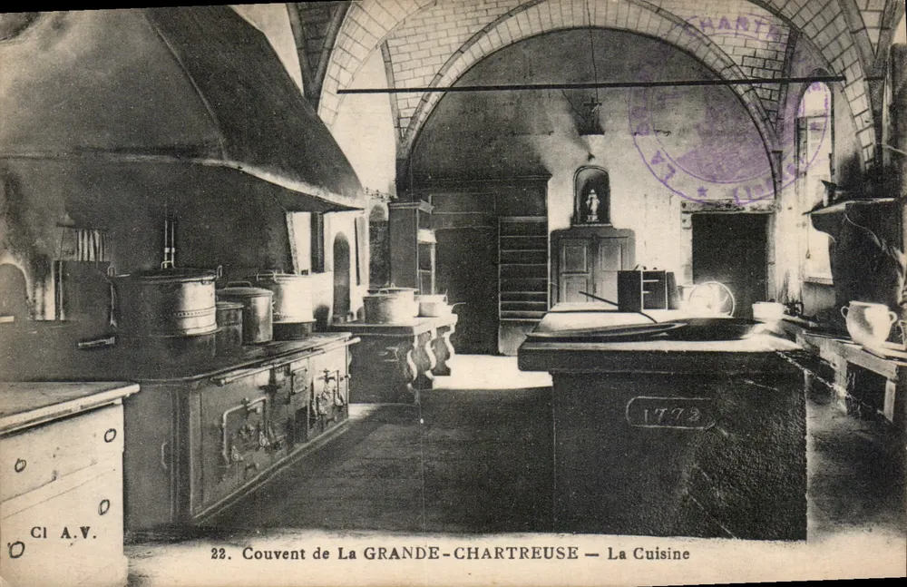 Cozinha do Convento de La Grande-Chartreuse — editor CI A.V., n° 22 - Frente