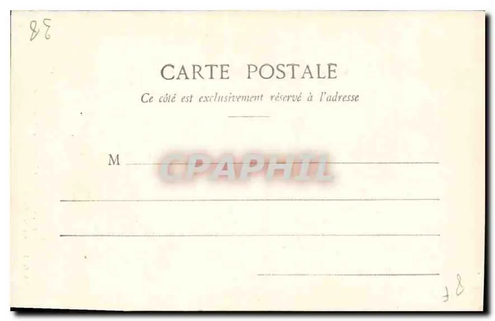 Tunnel sulla strada di St-Pancrasse — Isère — Cliché A. V., edito da L. Pons, Grenoble, n° 502 - Verso