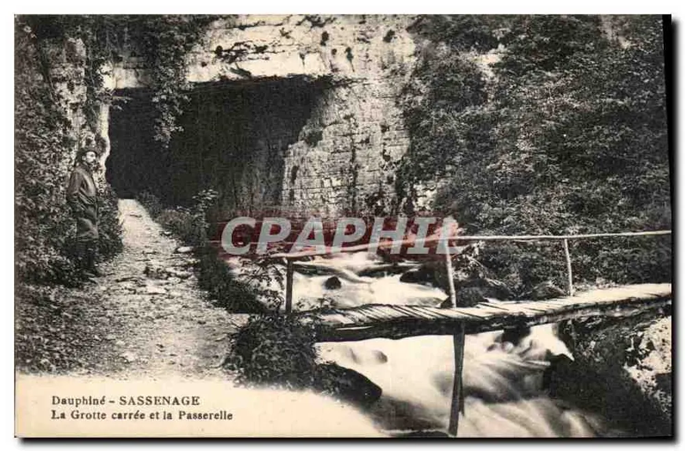 Dauphiné - Sassenage — La Grotte carrée und die Passerelle - Vorderseite