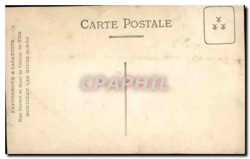 Duas jovens — estúdio fotográfico — Pafournoux & Cazautets, Montceau-les-Mines - Verso