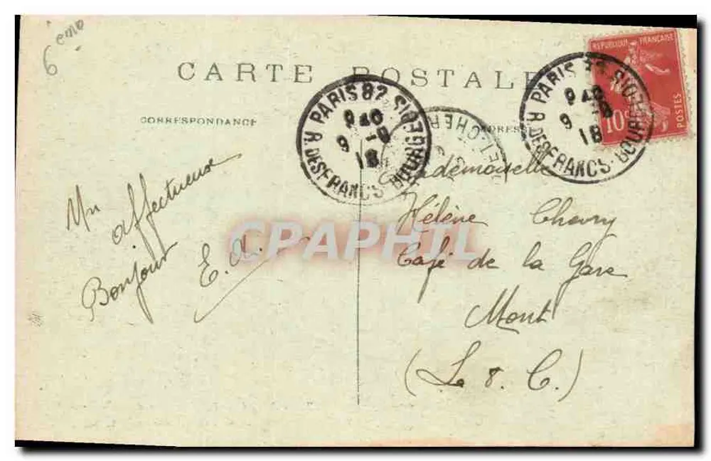 PARIS — La Fontaine de Carpeaux — Avenue de l'Observatoire — C. M. - Rückseite