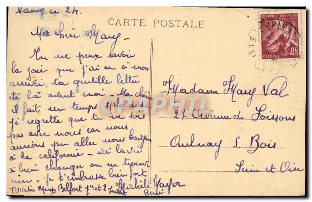 Nancy - Place Stanislas - Gitter aus Gusseisen von Jean Lamour - Fontäne der Amphitrite - Rückseite