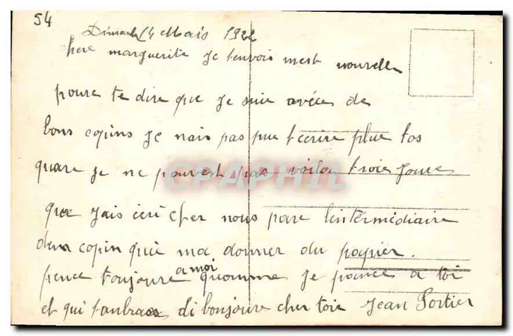 Nancy - Estátua do Rei Stanislas — Imprimeries Réunies de Nancy, n° 55 - Verso
