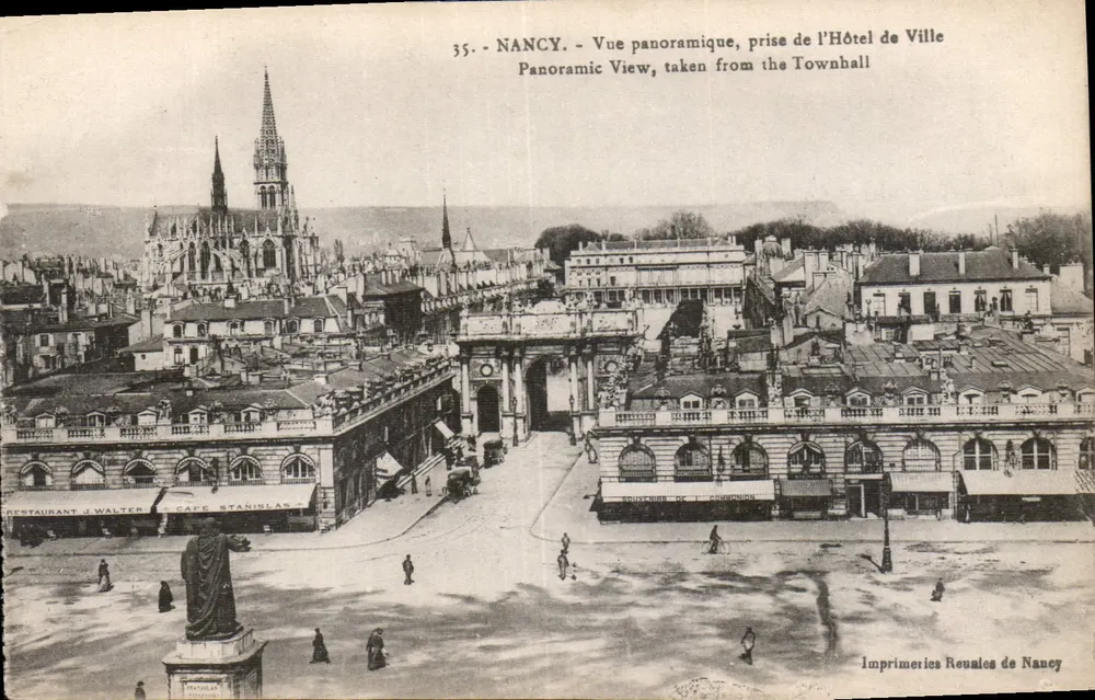 NANCY - Panoramablick, vom Rathaus aus aufgenommen — Imprimeries Reucales de Nancy, n°35 - Vorderseite