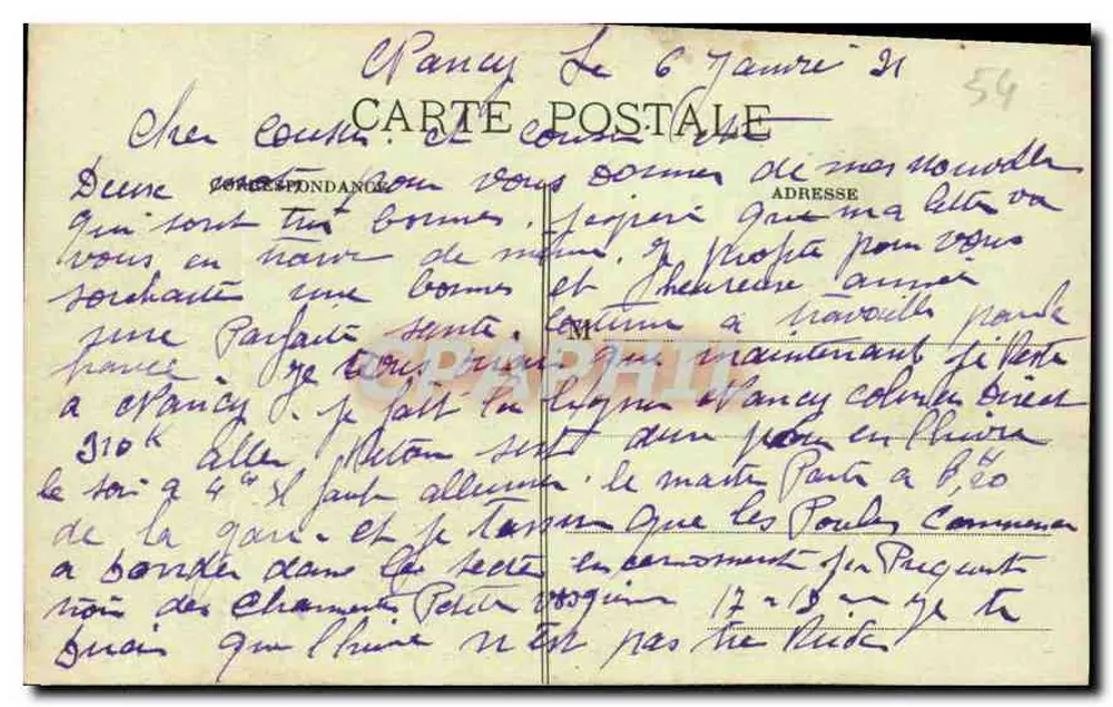 NANCY — Allgemeiner Blick, aus dem Rathaus genommen — Bracos 132 - Rückseite