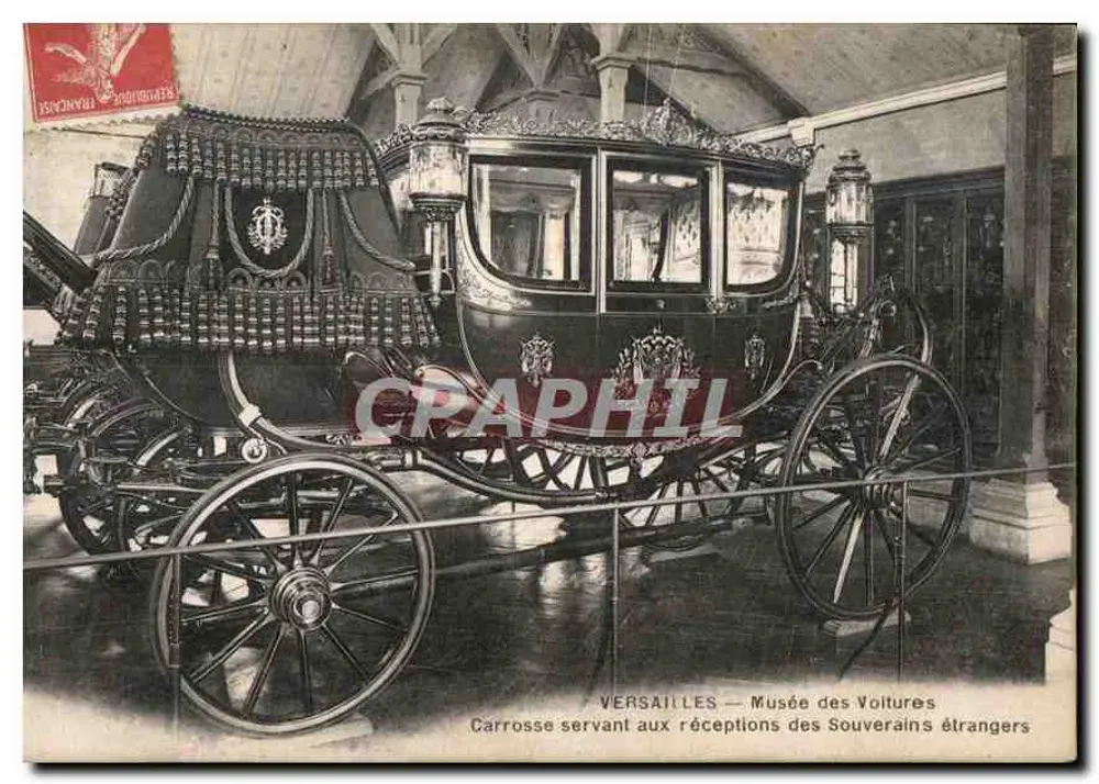 Versailles — Museum der fremden Autos — Kutsche zur Empfangnahme fremder Herrscher - Vorderseite