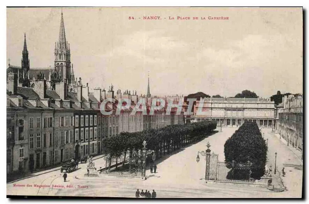 Nancy - Plac Carrière — wydawca: Dom Zjednoczonych Sklepów, nr 54 - Awers