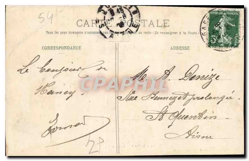 NANCY - Fonte de Netuno — Maison des Magasins Réunis, editora, Nancy - Verso