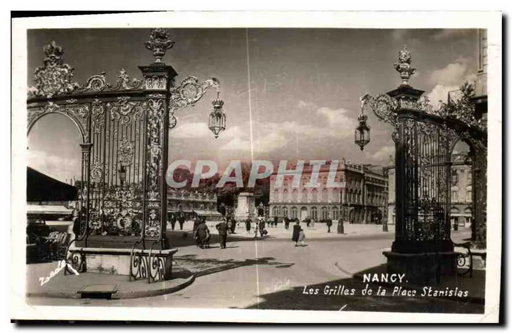 As Grades da Place Stanislas — Nancy — Edições V. Rondier - Frente