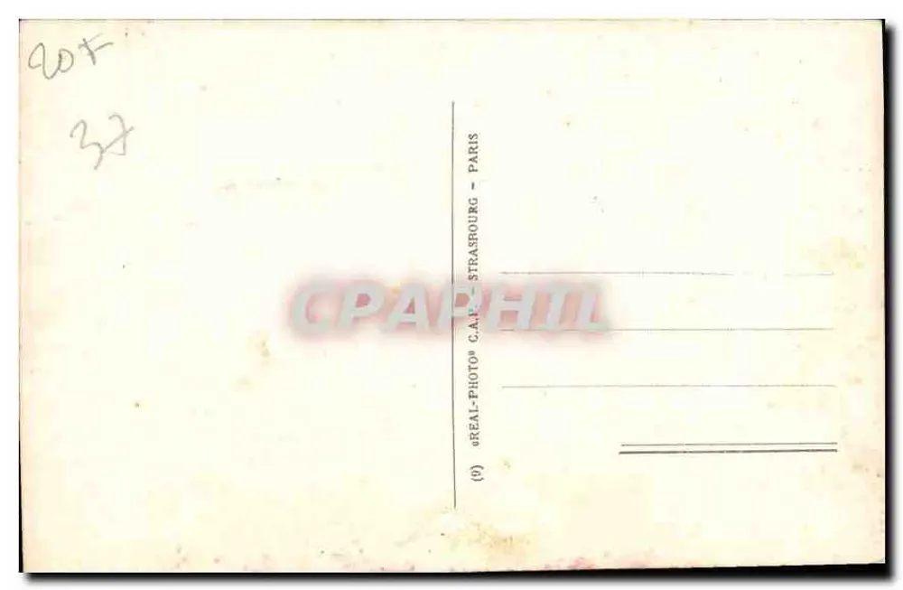 Château d'Amboise — Tor der Kapelle Saint-Hubert — Verlag C.A.P. Straßburg - Rückseite