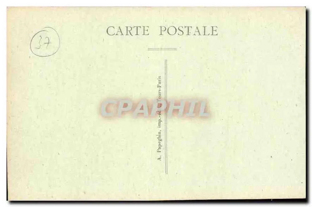 Tours (Loire-et-Loire) — Kathedrale Saint-Gatien mit ihren beiden Türmen, Frontansicht — A. Pappeghin, Tours, n°14 - Rückseite