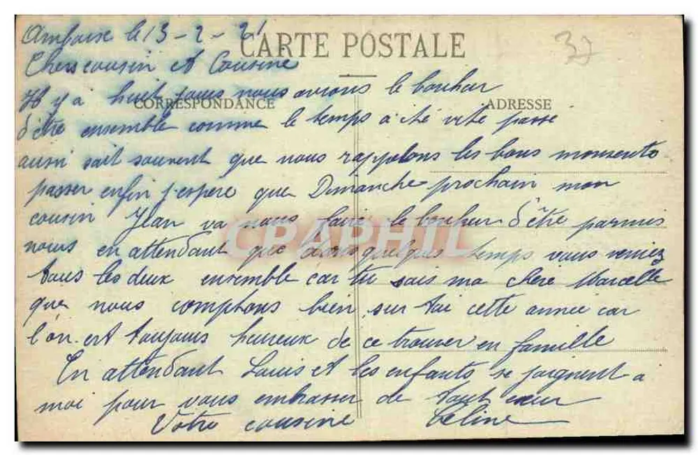 Amboise - O Castelo - M. M. - Verso
