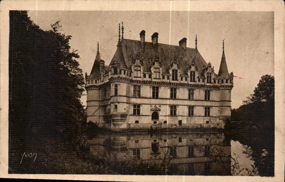 Schloss Azay-le-Rideau — Schlösser der Loire — Édition d'Art YVON, Paris - Vorderseite