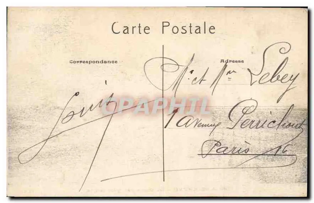 Le Havre — A Digue em tempestade — P.A. - Verso