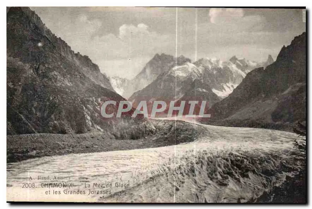 Chamonix — Die Mer de Glace und die Grandes Jorasses — A. Band, Annecy - Vorderseite