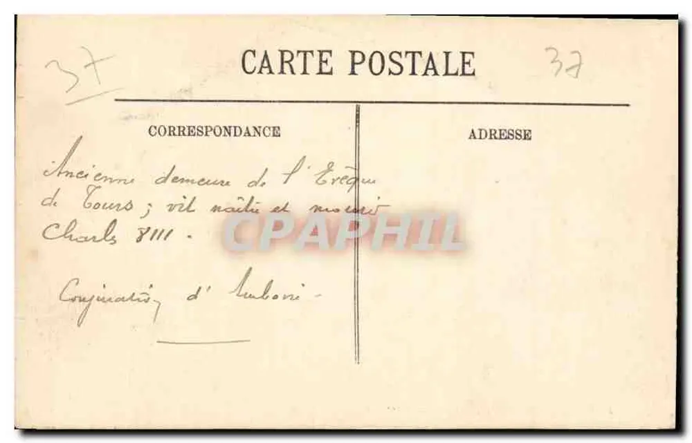 Amboise — O Castelo — LL. — n°10 - Verso