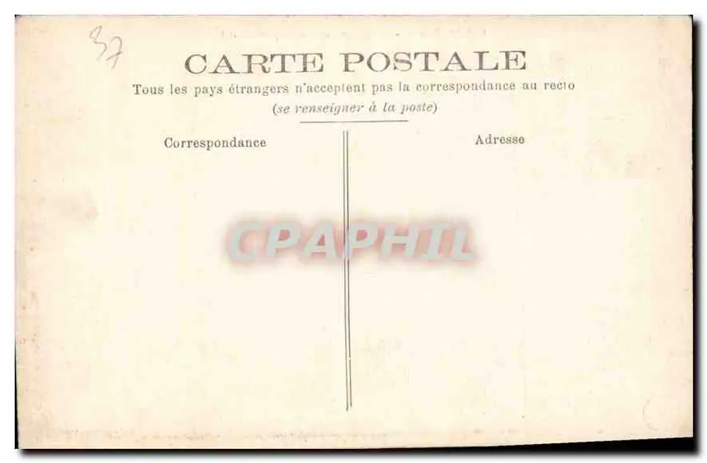 Tours — Interior do templo protestante — GB 73, editor SAND BAZARD - Verso