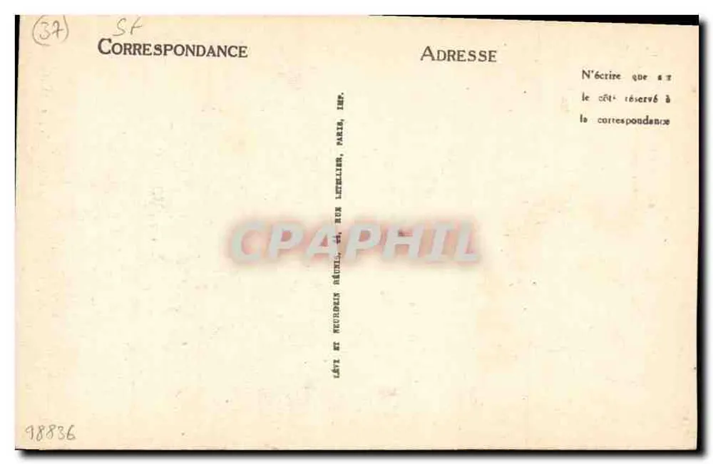 Chanteloup — A Pagode — Amboise LL - Verso