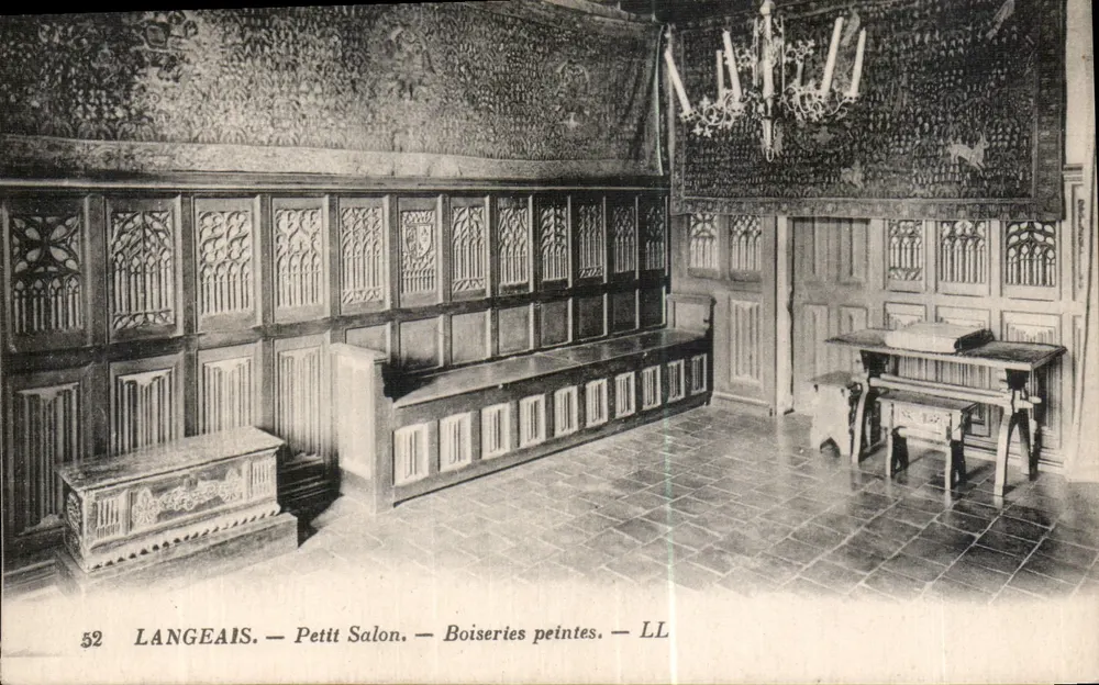 Langeais — Petit Salon — Gepflasterte Wandvertäfelung — LL - Vorderseite
