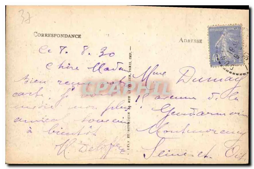 Amboise — A Grande Torre — The Big Tower — ND - Verso