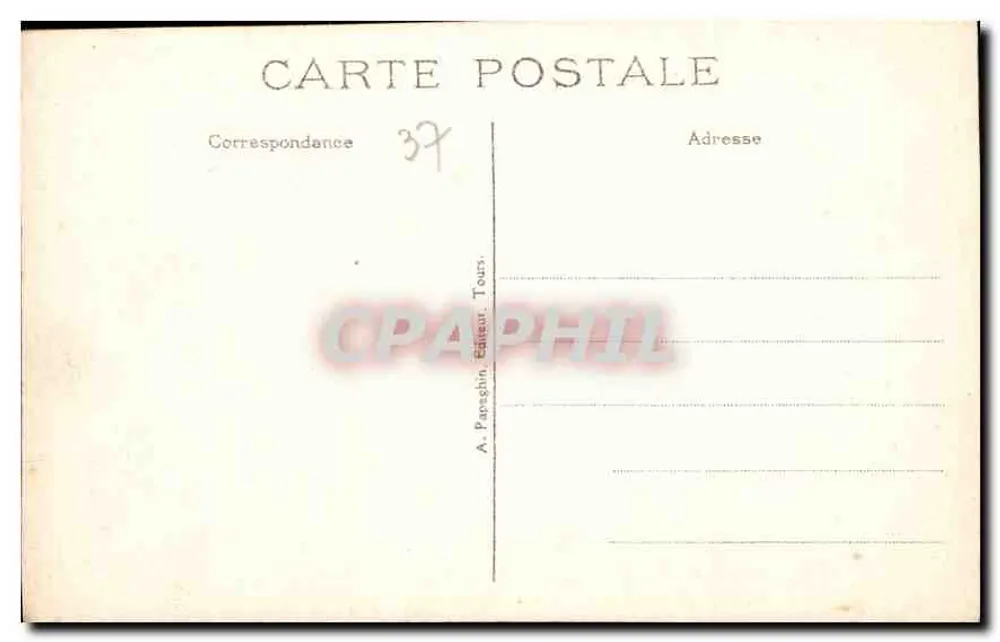 Chenonceaux (Loire-et-Loire) - Schloss - Kamin im Speisesaal — A. P. - Rückseite