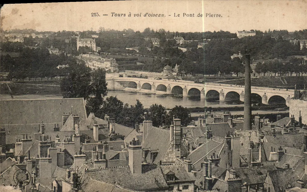 Tours à vol d'oiseau — Le Pont de Pierre — Éditeur non identifié, n° de série 215 - Vorderseite