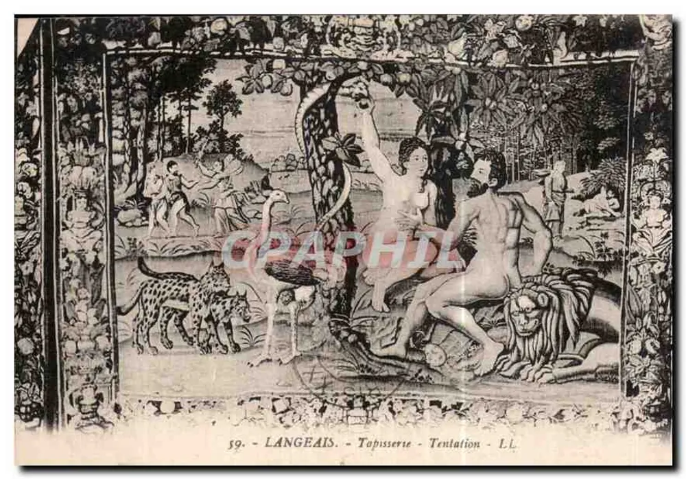Langeais - Wandteppich - Versuchung - L.L. - n°59 - Vorderseite