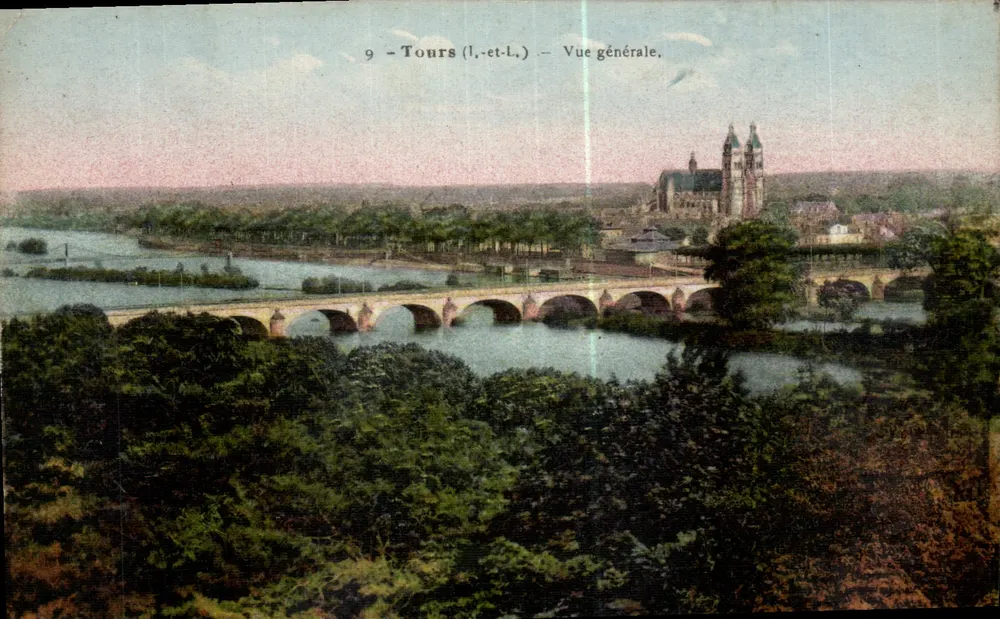 Tours (Loire-et-Loire) — Vista geral — Edição J. Mallocheau, Tours - Frente